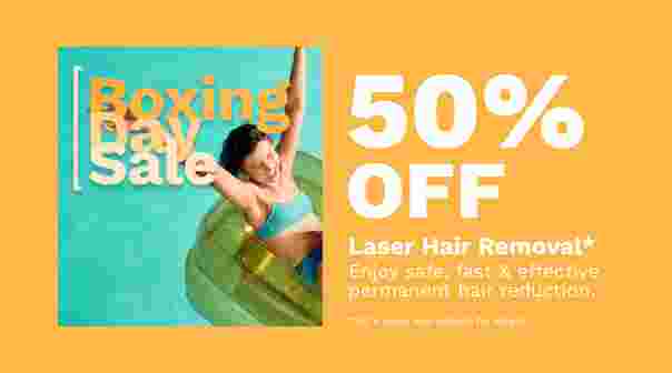 50% Off Laser Hair Removal Treatments*